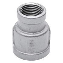 建豪 304不锈钢变径内丝管箍 DN50 (2寸)*DN32 (1-1/4寸)