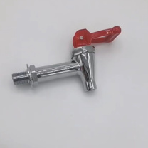 宁上 专业铜开水炉热水龙头开水器热水嘴 红把电镀4分水嘴 加厚 4分接口