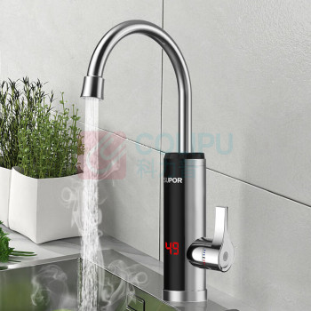 苏泊尔 SUPOR 电热水龙头速热即热式加热快速热过水热电热水器家用 272947-04-CP 漏保款 (银色)