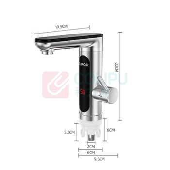 苏泊尔 SUPOR 不锈钢电热水龙头 272647-01-LS 3000w 不锈钢机身+漏保插头
