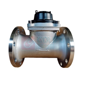 筑华工品 旋翼式水表 DN100 PN1.6长度240mm,材质304