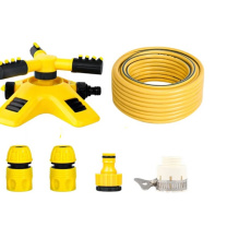 Aseblarm 旋转洒水器 360° 旋转洒水器+4分接头10米+4分管