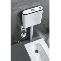 安赛瑞 马桶水箱 7J00052 PP+ABS 安装孔距225mm 排水冲量:6L/9L 水箱壁厚3mm 双用安装简约高压款 水箱+喷枪套装