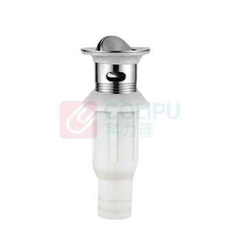 安赛瑞 不锈钢面盆下水器 450289 不锈钢主体+ABS下水引管 φ60x170x30mm 翻板带溢水孔+排水管