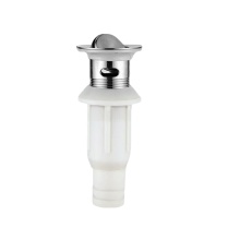 安赛瑞 不锈钢面盆下水器 450289 不锈钢主体+ABS下水引管 φ60x170x30mm 翻板带溢水孔+排水管