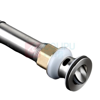 安赛瑞 不锈钢面盆下水器 450288 304不锈钢 φ60x170x30mm 弹跳(有溢水孔)