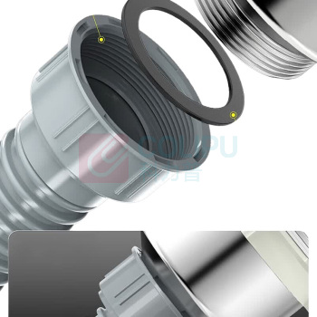安赛瑞 单槽下水管 8C00057 材质:PVC 规格:0.8米+45螺口