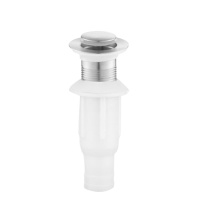 安赛瑞 不锈钢面盆下水器 450292 不锈钢主体+ABS下水引管 φ60x155x30mm 弹跳不带溢水孔+排水管