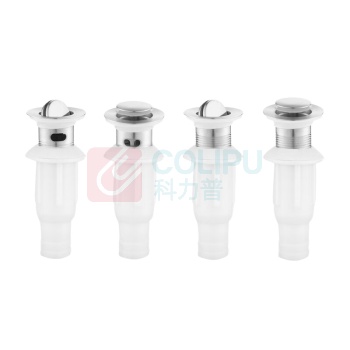 安赛瑞 不锈钢面盆下水器 450292 不锈钢主体+ABS下水引管 φ60x155x30mm 弹跳不带溢水孔+排水管