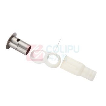 安赛瑞 不锈钢面盆下水器 450292 不锈钢主体+ABS下水引管 φ60x155x30mm 弹跳不带溢水孔+排水管