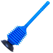 海斯迪克 HYSTIC 马桶吸疏通器 55*13.5cm 蓝色塑料柄 黑色底吸泵 HK-8037 55*13.5cm