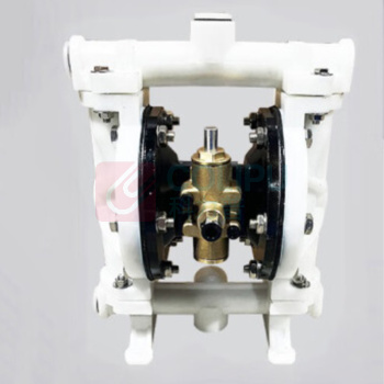 润宏工品 气动隔膜泵 QBY-15 PP塑料+特氟龙 (白色)