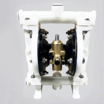 润宏工品 气动隔膜泵 QBY-15 PP塑料+特氟龙 (白色)