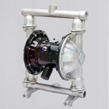 润宏工品 气动隔膜泵 QBY-25 不锈钢316+特氟龙 (银色)