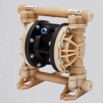 润宏工品 气动隔膜泵 QBY-15 全氟PVDF (卡其色)