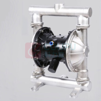 润宏工品 气动隔膜泵 QBY-40 不锈钢304+特氟龙 (银色)