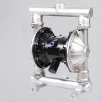 润宏工品 气动隔膜泵 QBY-40 不锈钢304+特氟龙 (银色)