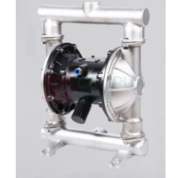 润宏工品 气动隔膜泵 QBY-40 不锈钢316+特氟龙 (银色)