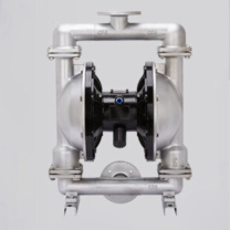 润宏工品 气动隔膜泵 QBY-50 不锈钢304+特氟龙 (银色)
