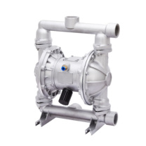 润宏工品 气动隔膜泵 QBY-50 铝合金+特氟龙 (银色)