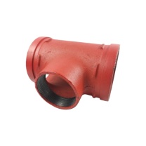 冠宇 沟槽管件 DN100 长度185mm 1.6MPa 沟槽三通 球墨铸铁