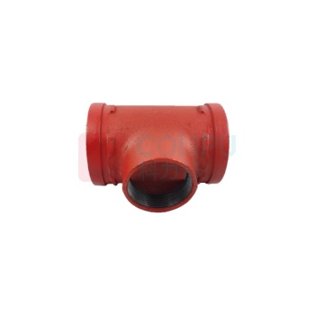 冠宇 沟槽管件 DN100 长度185mm 1.6MPa 沟槽三通 球墨铸铁