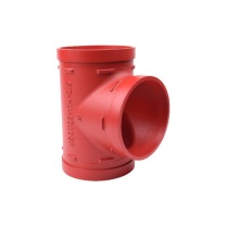 冠宇 沟槽管件 DN100 长度300mm 1.6MPa 沟槽三通 球墨铸铁