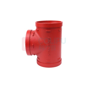 冠宇 沟槽管件 DN100 长度300mm 1.6MPa 沟槽三通 球墨铸铁