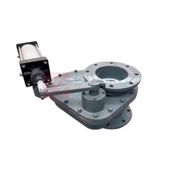 良工阀门 气动旋转陶瓷耐磨阀 DN50 ZKA641G一1带排堵孔阀体高度240mm HNDSPC662TC PN10MPa