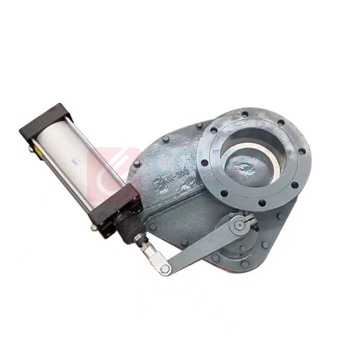 良工阀门 气动旋转陶瓷耐磨阀 DN50 ZKA641G一1带排堵孔阀体高度240mm HNDSPC662TC PN10MPa