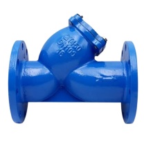 良工阀门 Y型过滤器 DN100 PN16 材质:球墨铸铁,长度:300mm,孔数:国标8孔