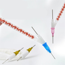 金士达 Y型点胶阀/节流止漏阀/针式阀/AB胶开关阀滴胶阀/机用断胶器 0.8mm尖塞短尾Y型阀*100个