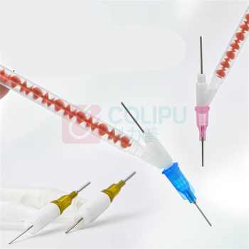 金士达 Y型点胶阀/节流止漏阀/针式阀/AB胶开关阀滴胶阀/机用断胶器 0.8mm尖塞短尾Y型阀*100个