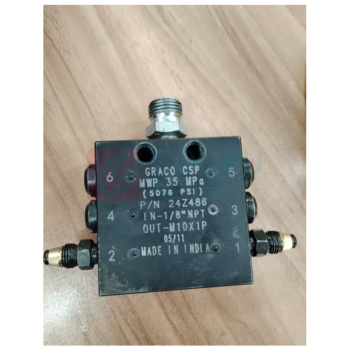 GRACO 递进式分配阀 24Z486 CSP分流阀 1/8英寸NPT 6个出口