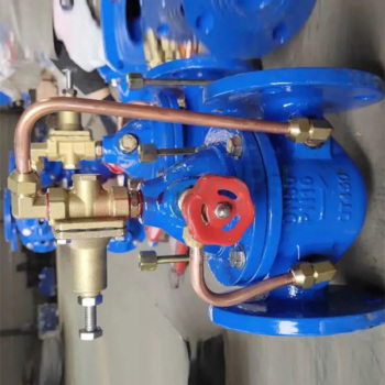加能 QT450水力控制阀 500X-10Q-DN400 DN400 法兰连接接口 球墨铸铁阀体 公称压力10bar 适用温度<70℃ 运费另议