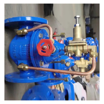 加能 QT450水力控制阀 500X-16Q-DN350 DN350 法兰连接接口 球墨铸铁阀体 公称压力16bar 适用温度<70℃运费另议
