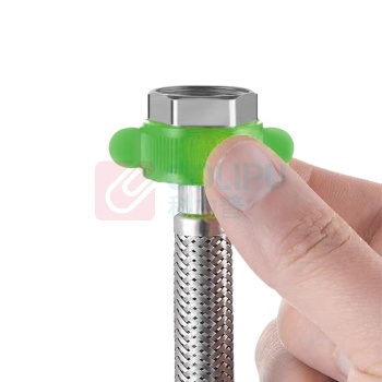 豪思克普 不锈钢进水软管 热水器冷热通用金属上水管 304不锈钢防爆管 4分 150cm