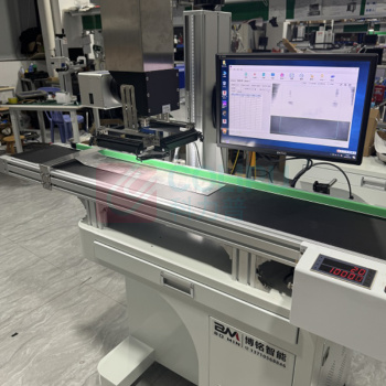 博铭 CCD视觉激光打标机 BM-5W-UV 金属塑料全自动定位流水线打码镭射机紫外塑料 紫外5瓦视觉