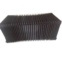 罗德力 升降车风琴防护罩 宽715mm​长1580mm 伸长1000mm 压缩120mm 折宽40mm (黑色) 两端碳钢喷塑