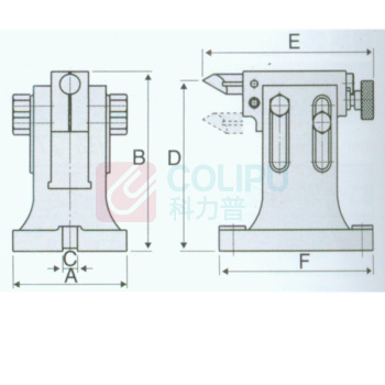 FOWLER 简易型/强力型快速分度盘专用尾座 55-623-837 16mm