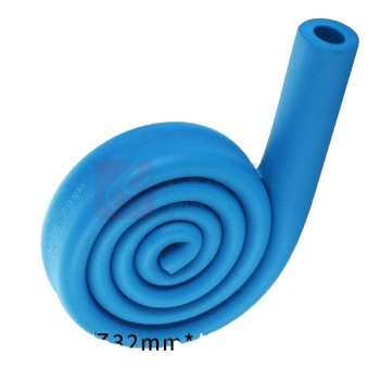 拓圣利 发泡棉 耐高温耐磨圆管1.7米 内径32mm*外径50mm (蓝色)