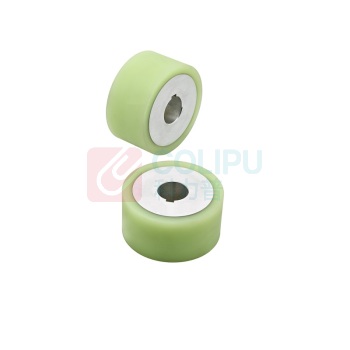 虎轴 滚轮 QAK06-D80-d20-L50-T5 A5052+聚氨酯