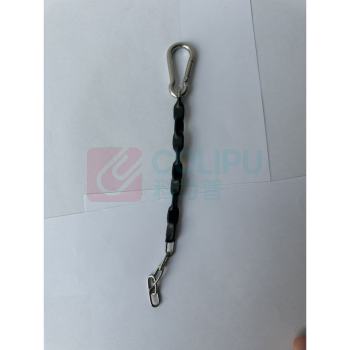 迅爵 周转车接地连链 长度25cm±1CM,16节, 带卡扣,带热缩套管