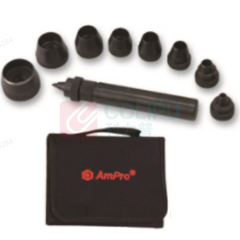 AMPRO 10件套可换头空心皮带冲5-32mm T29666