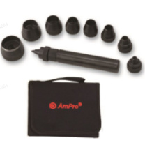 AMPRO 10件套可换头空心皮带冲5-32mm T29666