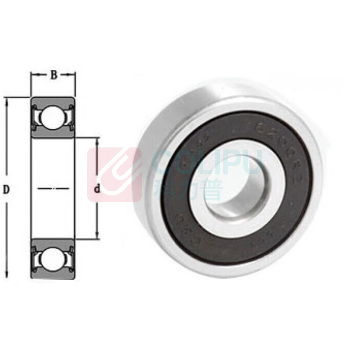 战舵 战舵 6203-2RS 20*47*14 胶封轴承 6203-2RS
