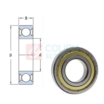 HRB 深沟球轴承 铁封 6020-2Z 内径100mm,外径150mm