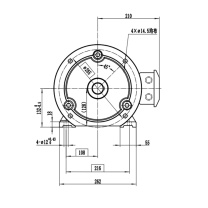 天能 三相异步电机 0CV3132B 7.5KW_380ACV_14.8A