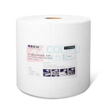 格洁 擦拭布 多功能款 加厚 聚丙烯+原生木浆 适用工业擦拭吸附重量水油污混合液 710080 30cmx35cm (白色) 580张/卷 1卷/箱 (仅江浙沪包邮)