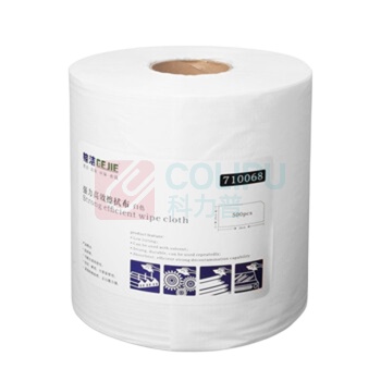 格洁 强力高效擦拭布工业擦机擦油布 710068 25cmx38cmx500张/卷 (白色)